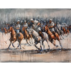 Naeem Rind, 32 x 46 Inch, Acrylic on Canvas, Horse Painting, AC-NAR-069